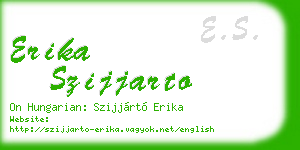 erika szijjarto business card