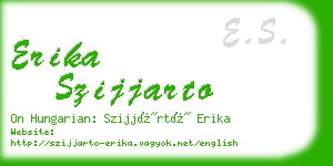 erika szijjarto business card